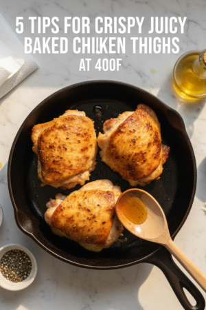 5 Tips for Crispy Juicy Baked Chicken Thighs at 400F