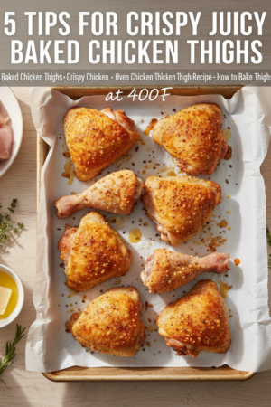 5 Tips for Crispy Juicy Baked Chicken Thighs at 400F