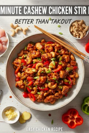 20 Minute Cashew Chicken Stir Fry (Better Than Takeout)