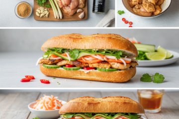 1 Authentic Vietnamese Chicken Banh Mi (Crispy & Fresh)