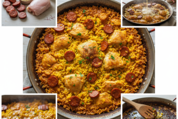 1 Pan Spanish Chicken and Chorizo Paella (Crispy Rice)