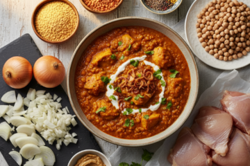 1 Hearty Chicken Dhansak Lentil Curry (Sweet & Sour)