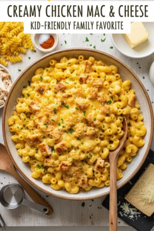 1 Creamy Chicken Mac and Cheese Recipe Kids Love