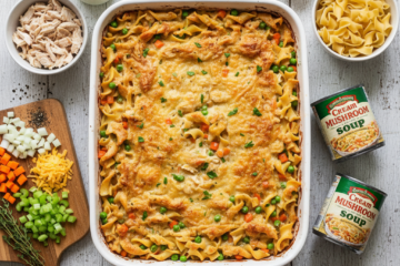 1 Old Fashioned Creamy Chicken Noodle Casserole