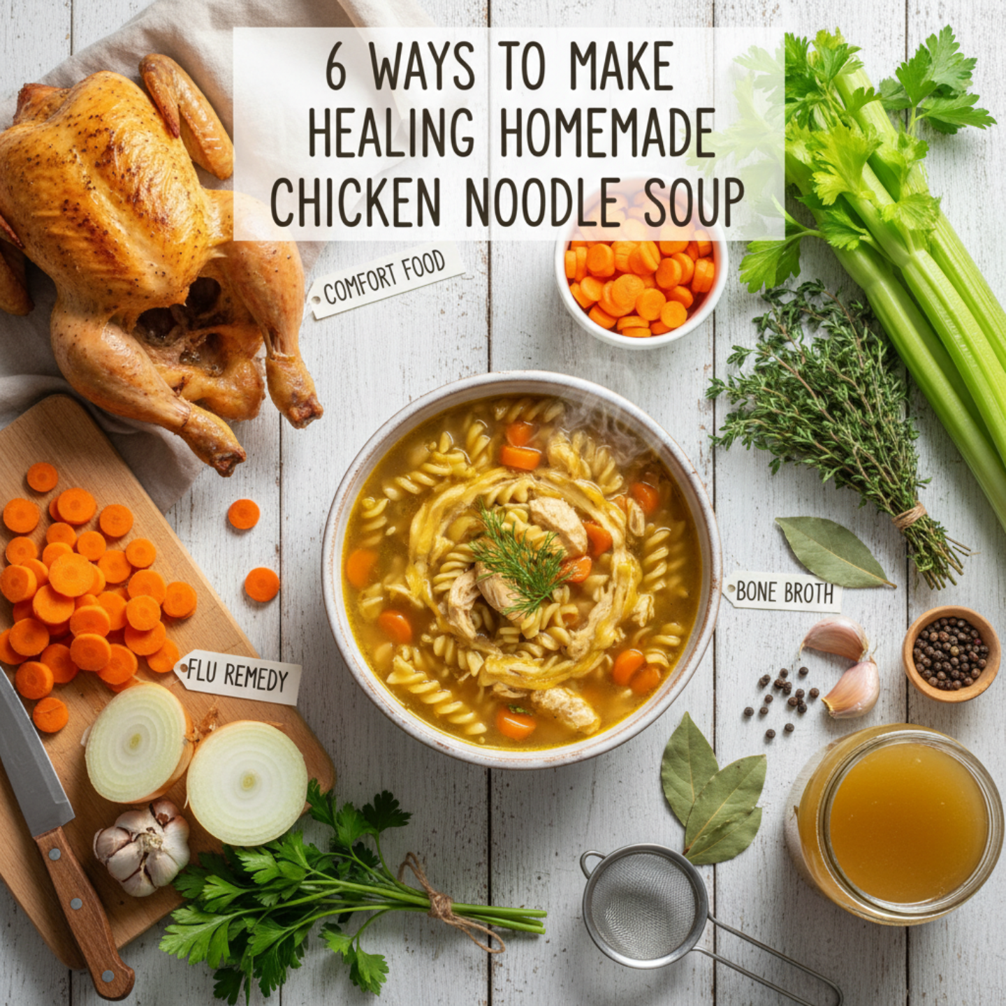 6 Ways to Make Healing Homemade Chicken Noodle Soup