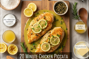 20 Minute Chicken Piccata with Lemon Caper Sauce
