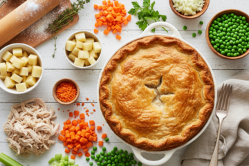 1 Classic Homemade Chicken Pot Pie (Flaky Crust)