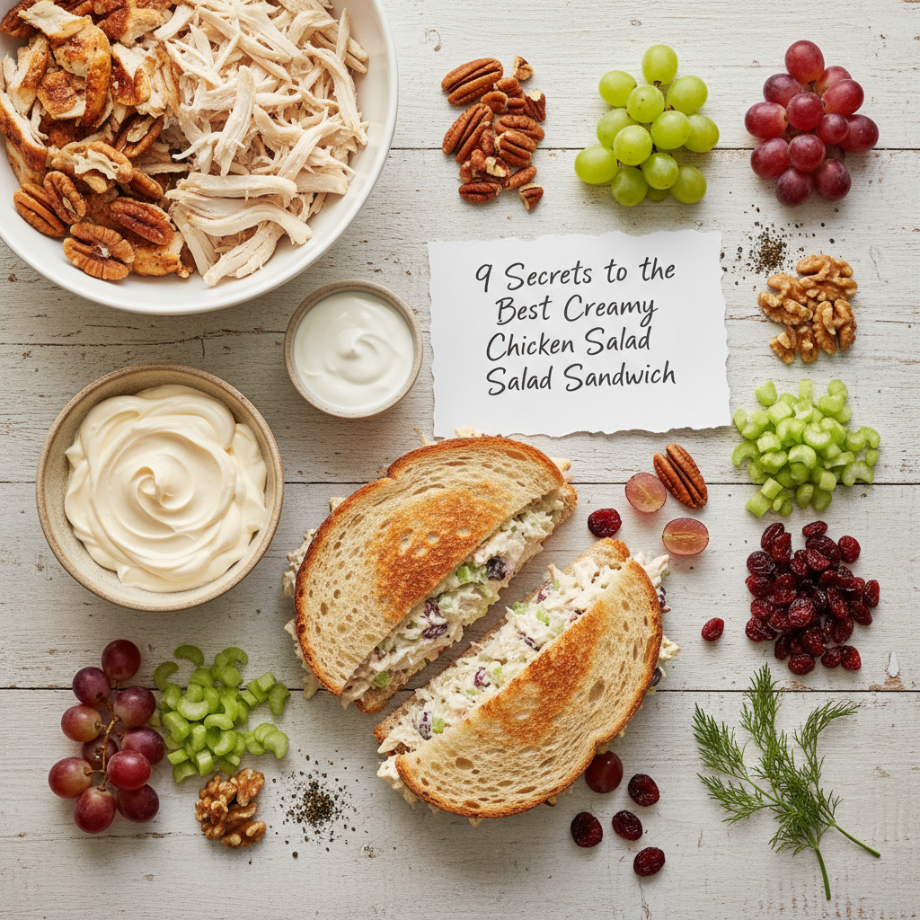 9 Secrets to the Best Creamy Chicken Salad Sandwich - Creamy Chicken Salad - 2 9 Secrets to the Best Creamy Chicken Salad Sandwich - Creamy Chicken Salad - 2