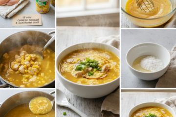 15 Minute Chinese Chicken and Sweetcorn Soup