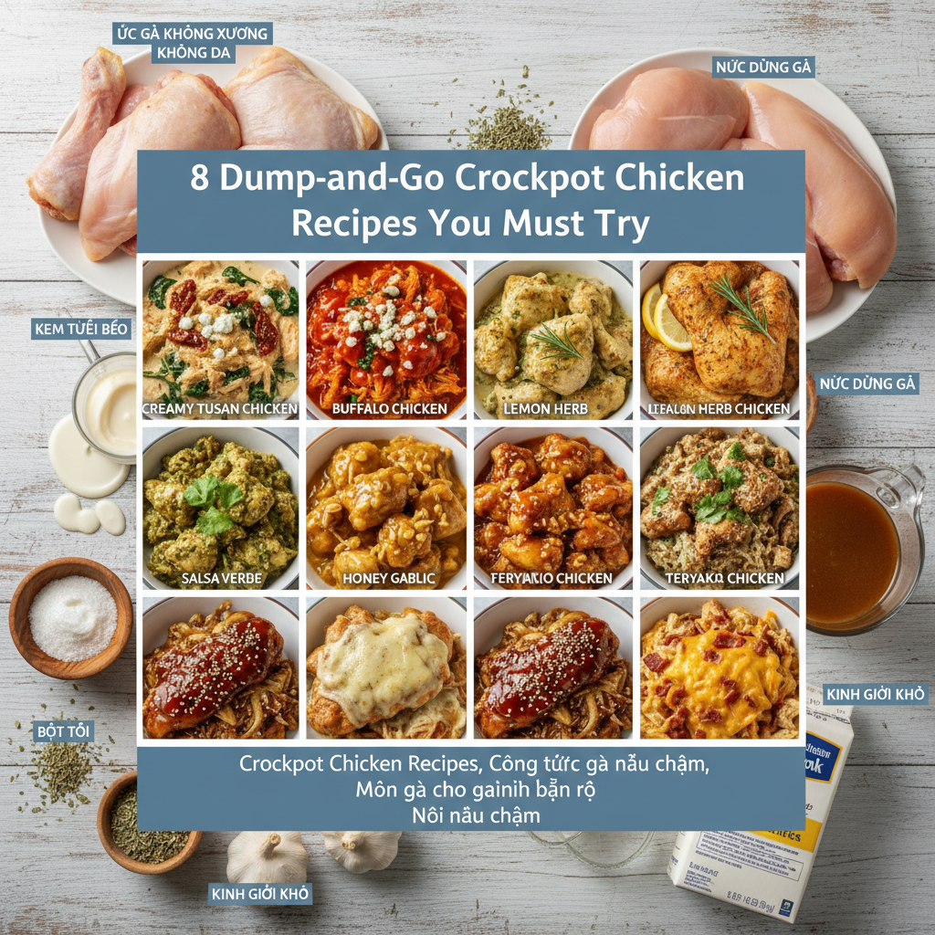 8 Dump-and-Go Crockpot Chicken Recipes You Must Try - Crockpot Chicken Recipes - 1 8 Dump-and-Go Crockpot Chicken Recipes You Must Try - Crockpot Chicken Recipes - 1