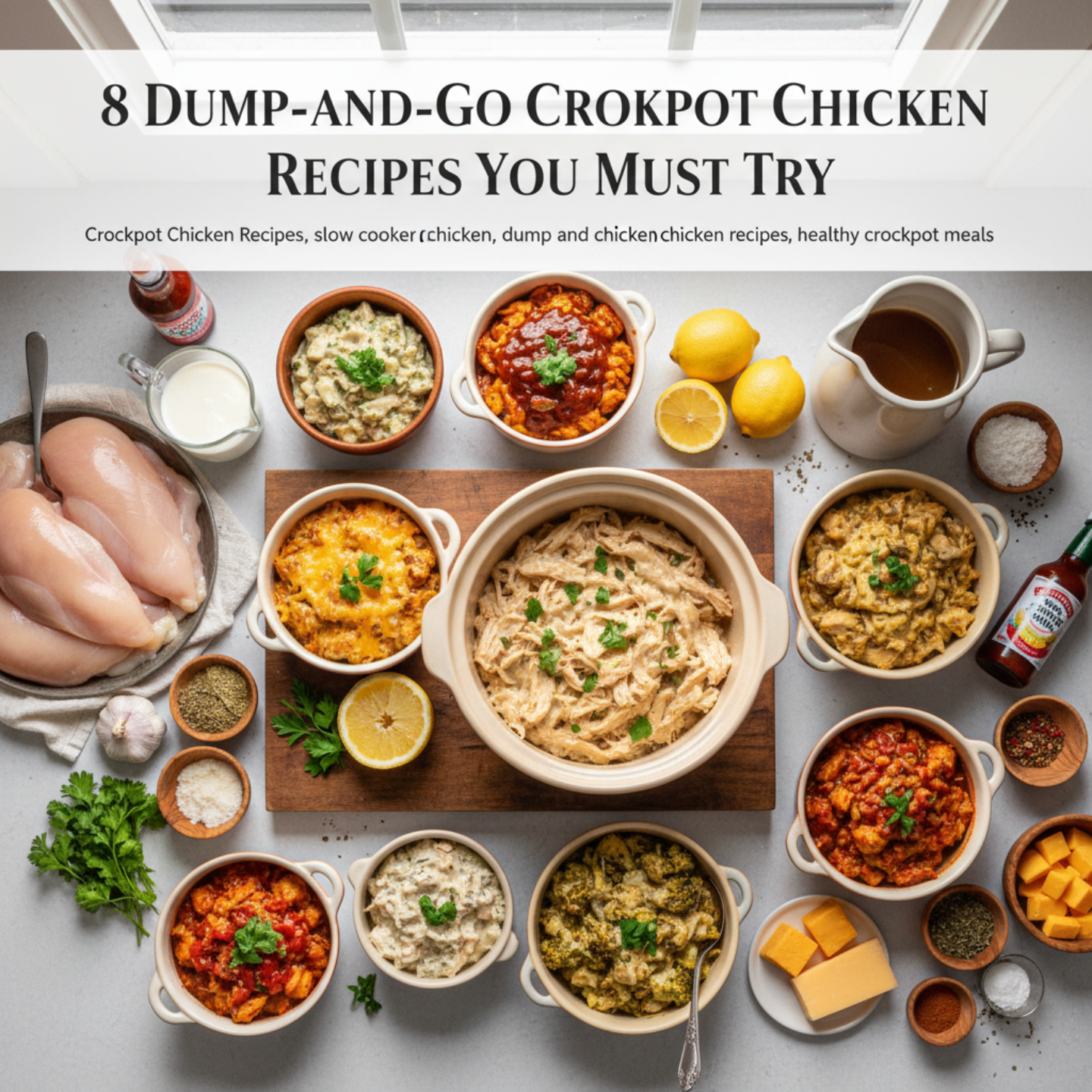 8 Dump-and-Go Crockpot Chicken Recipes You Must Try