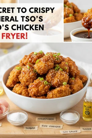 1 Secret to Crispy General Tso’s Chicken (Air Fryer)