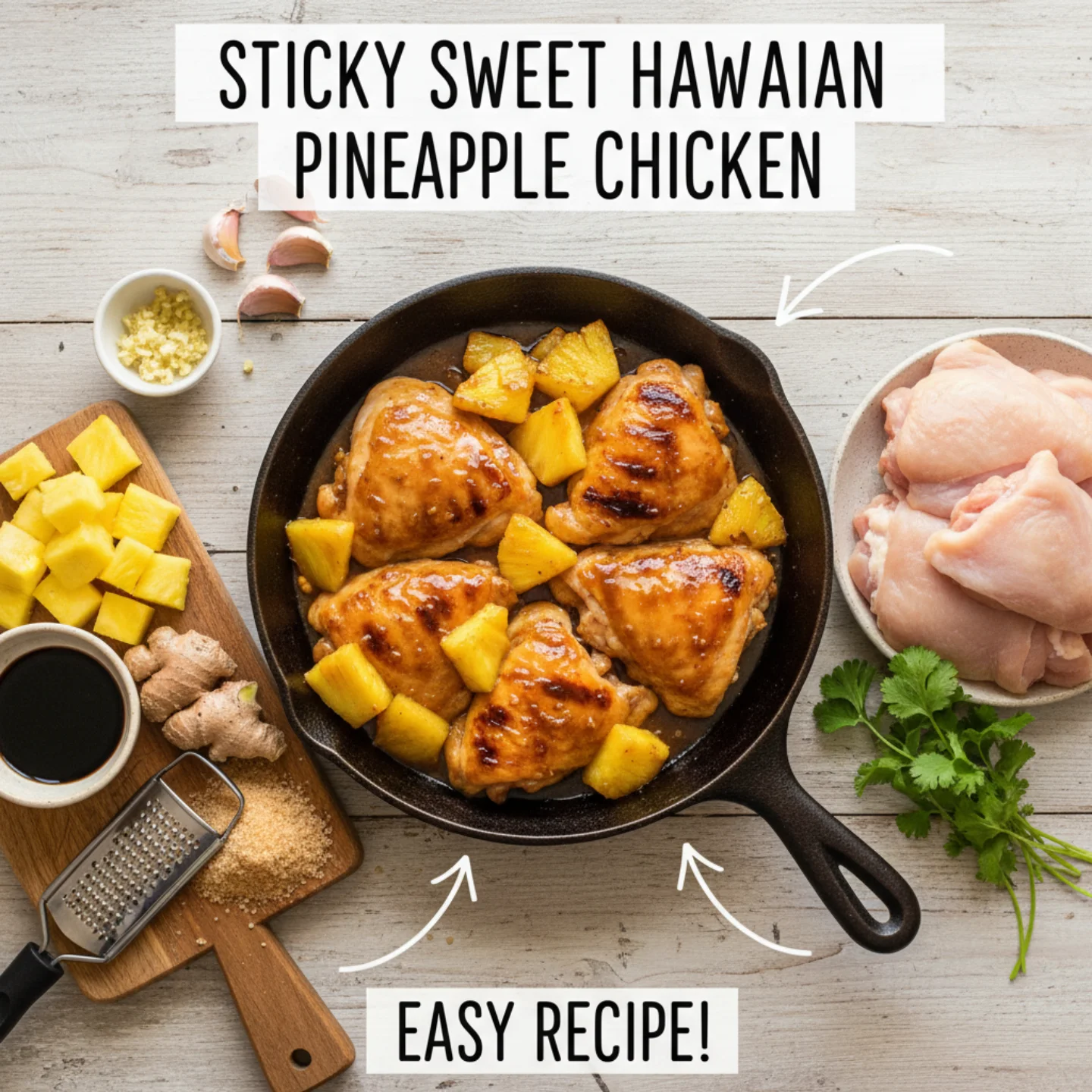 1 Sticky Sweet Hawaiian Pineapple Chicken Recipe