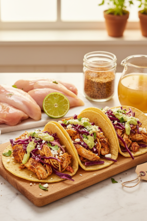 20 Minute Instant Pot Shredded Chicken Tacos