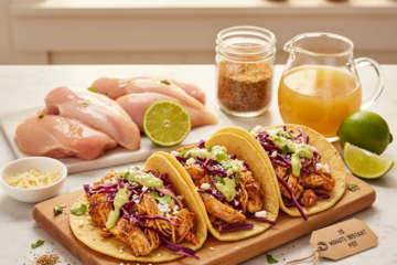 20 Minute Instant Pot Shredded Chicken Tacos