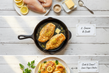 3 Step Lemon Pepper Chicken (Zesty & Buttery)