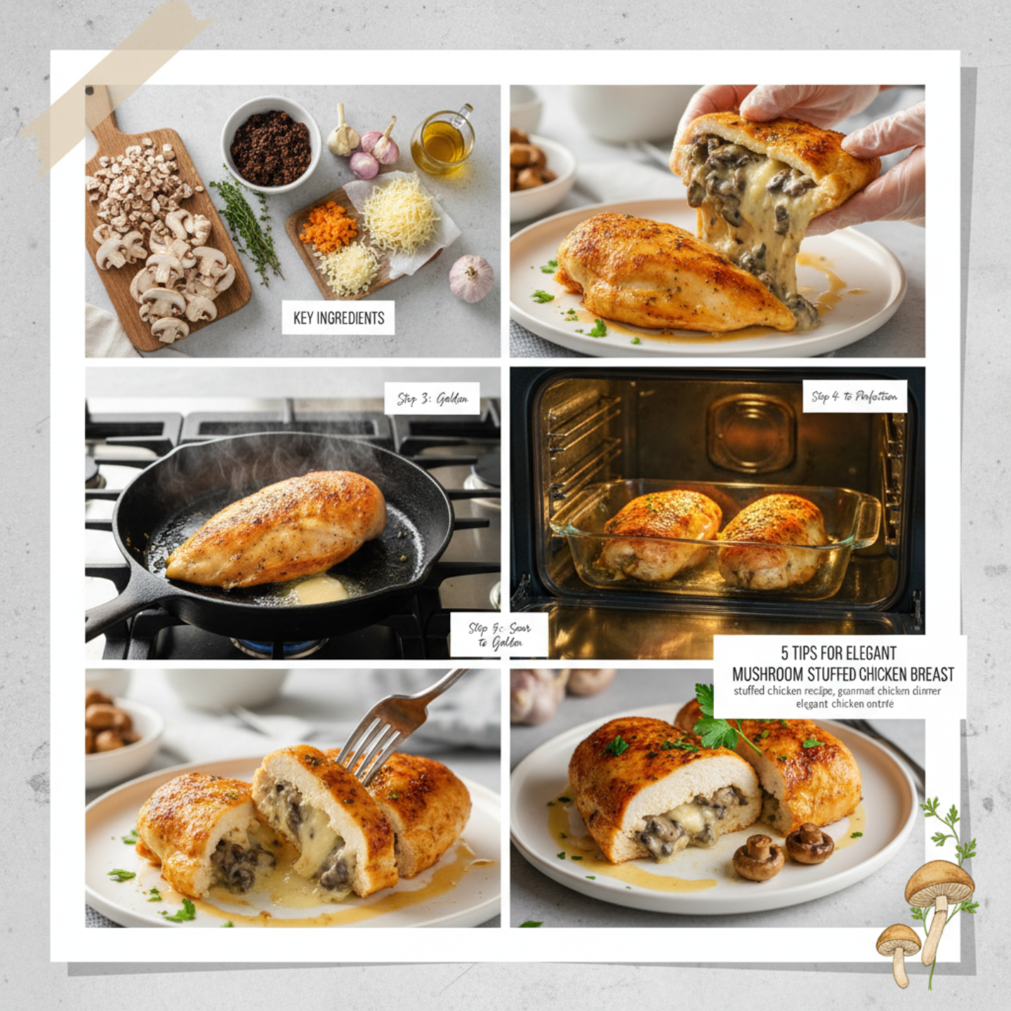 5 Tips for Elegant Mushroom Stuffed Chicken Breast
