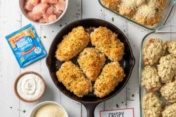 3 Ingredient Crispy Baked Ranch Chicken (Kid Favorite)