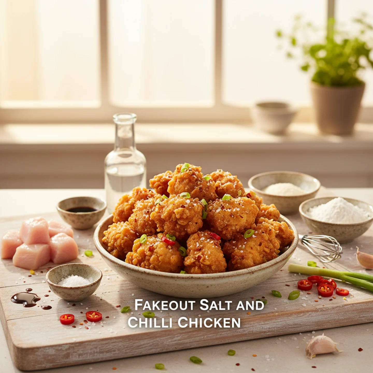 1 Fakeout Salt and Chilli Chicken (Better Than Takeout)