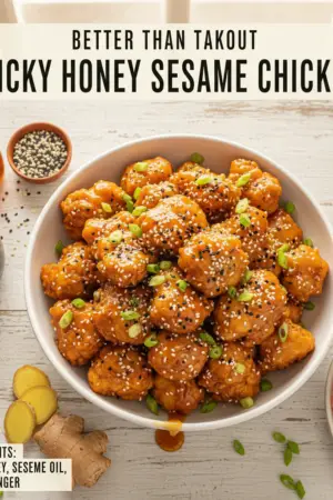 1 Sticky Honey Sesame Chicken Recipe (Better Than Takeout)