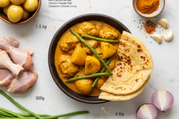 5 Steps to Make Spicy Surinamese Roti Chicken Curry